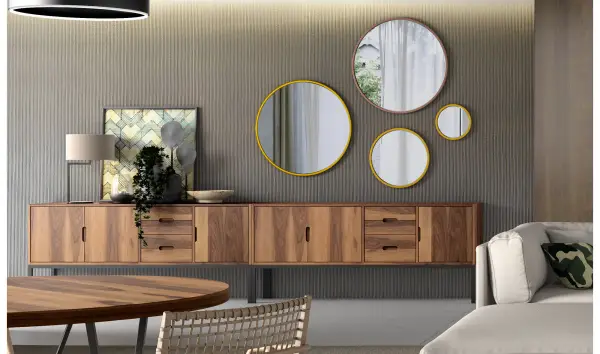 Espejo redondo moderno Loft