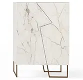 Aparador alto de diseño porcelánico Doppler Bonaldo
