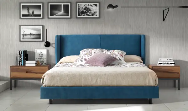 Mesita de noche 2 cajones industrial Loft