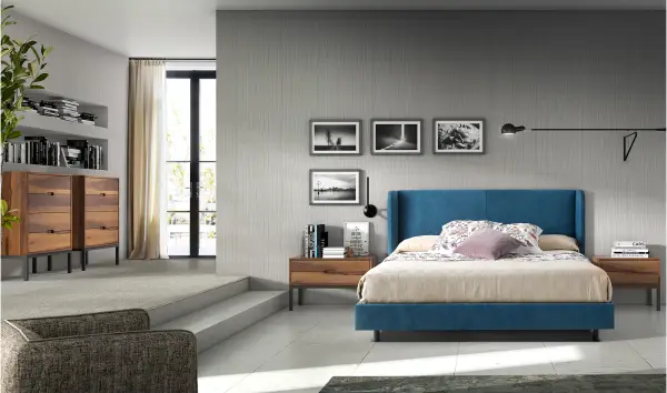 Cabecero tapizado industrial Loft