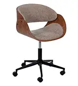 Silla de oficina marrón Begna