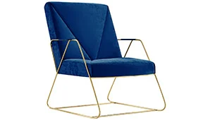 Butaca PANTONE 19_4052 Classic Blue Ospina Gold Butaca PANTONE 19_4052 Classic Blue Ospina Gold