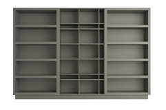 Librería moderna estantes y huecos de 300 Quantum