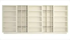 Librería moderna con estantes y huecos 450 Quantum
