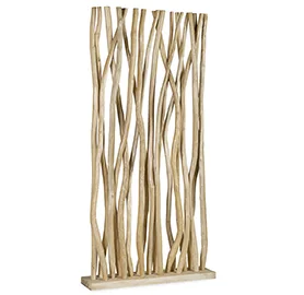 Biombo ramas árbol blanqueado