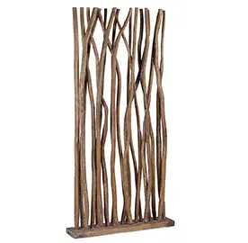 Biombo ramas árbol marrón blanqueado Biombo ramas árbol marrón blanqueado