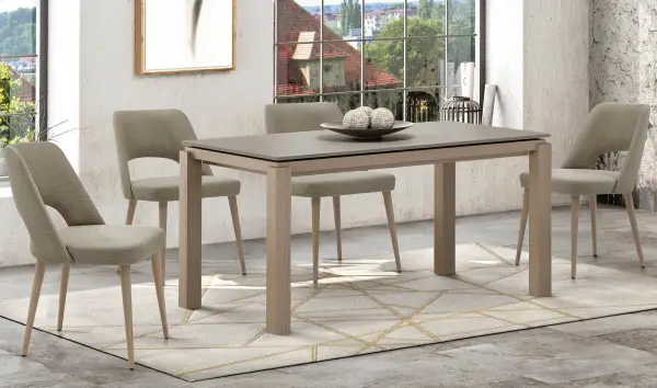 Mesa de comedor extensible nórdica Nibba