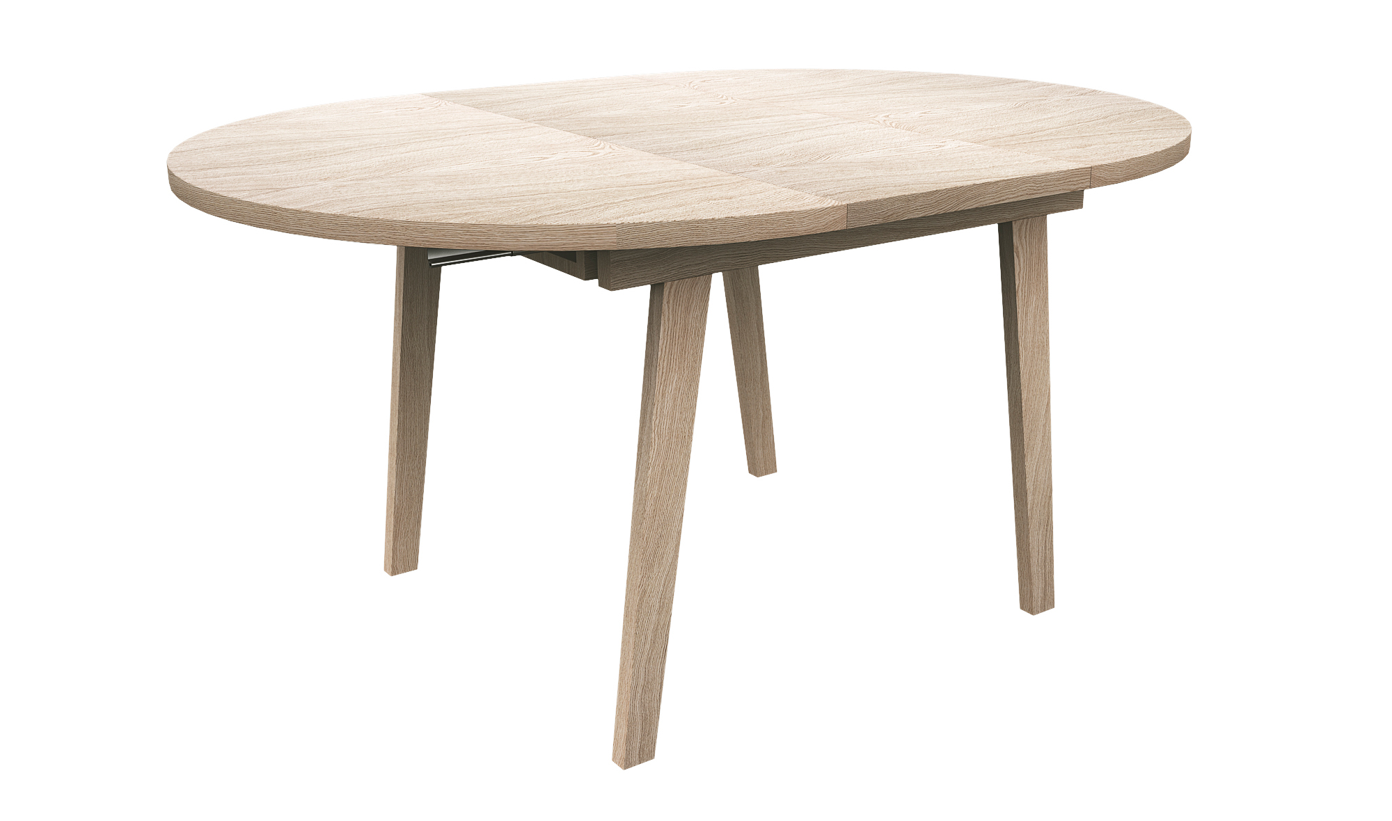 Mesa de comedor redonda extensible nórdica Osaka