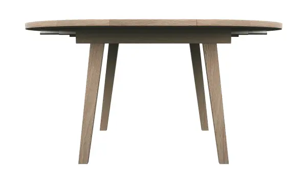 Mesa de comedor redonda extensible nórdica Osaka