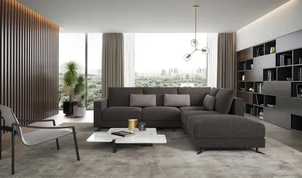 Sofá con chaise longue Giorgio