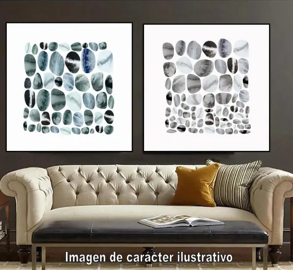 Cuadro canvas pebble treat II