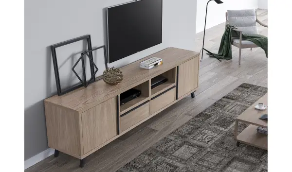 Mueble tv 2 puertas nórdico Borgen