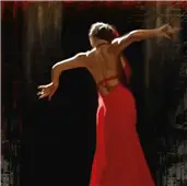 Cuadro canvas flamenco II