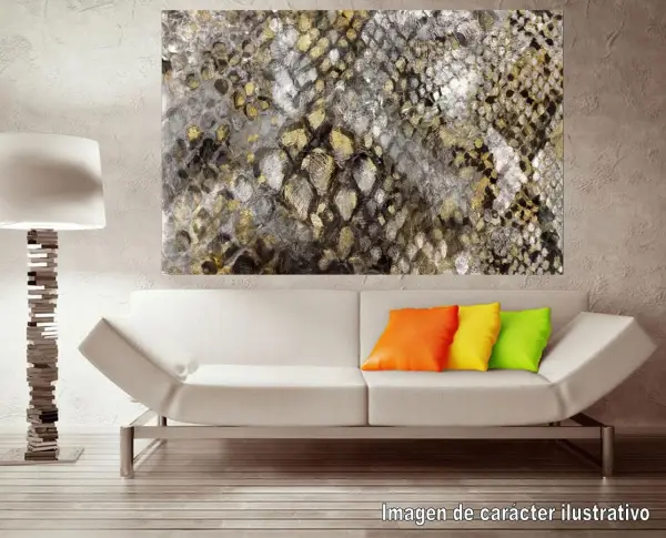 Cuadro canvas snake skin
