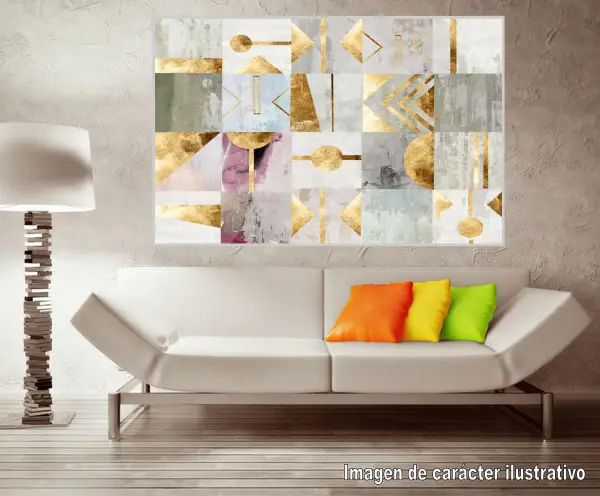 Cuadro canvas gold deco