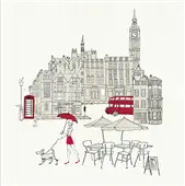 Cuadro canvas london red