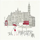 Cuadro canvas london red