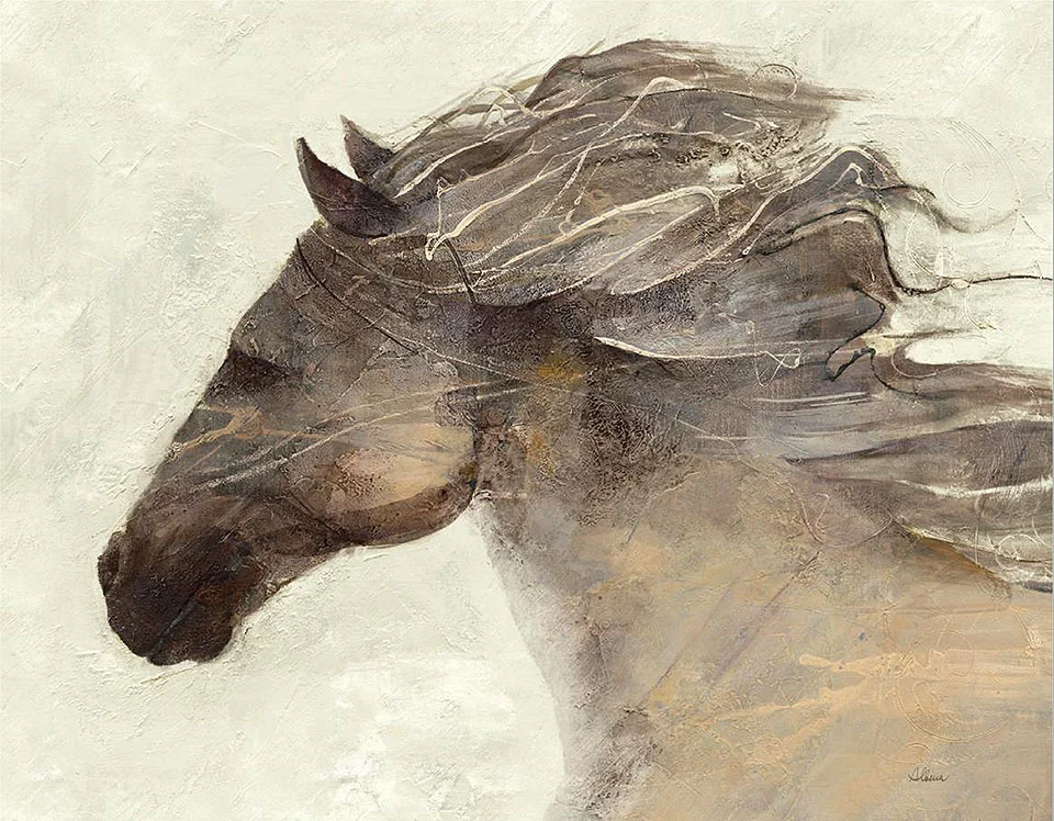 Cuadro canvas into the wind ivory