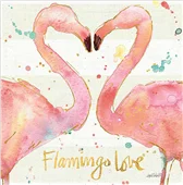 Cuadro canvas flamingo fever