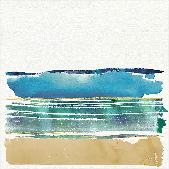 Cuadro canvas by the sea i no words