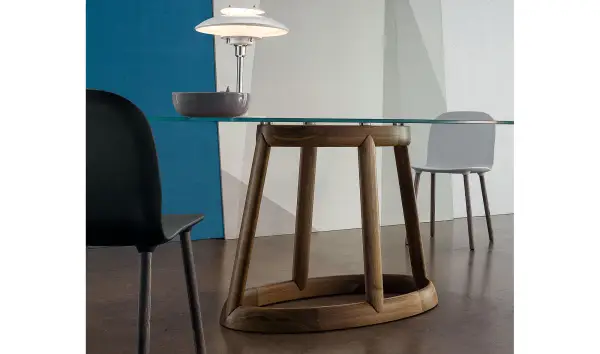 Mesa de comedor cristal Greeny Bonaldo