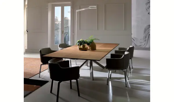 Mesa de comedor roble salvaje 4x4 Ozzio