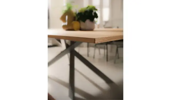 Mesa de comedor roble salvaje 4x4 Ozzio