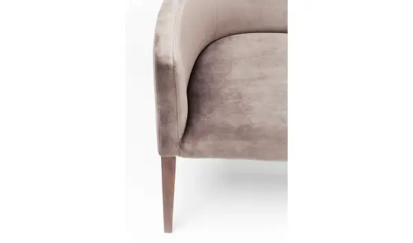 Banco tapizado Mode Velvet gris