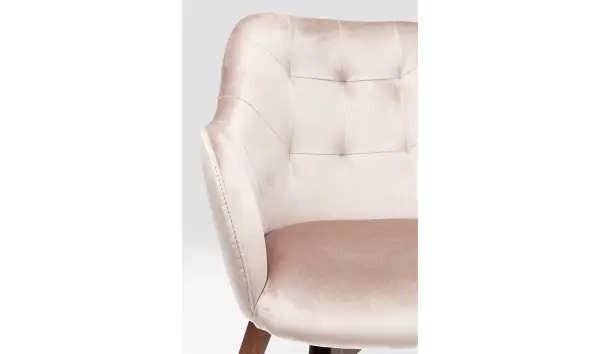 Silla con reposabrazos Lady Velvet Stitch gris