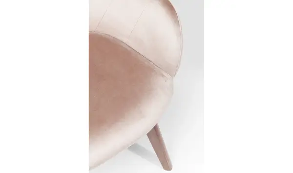 Silla con reposabrazos Lady Velvet Stitch gris