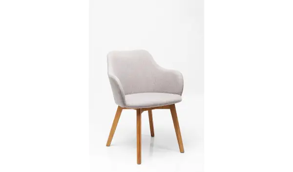 Silla con reposabrazos Lady gris