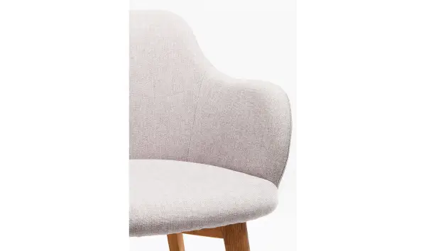 Silla con reposabrazos Lady gris