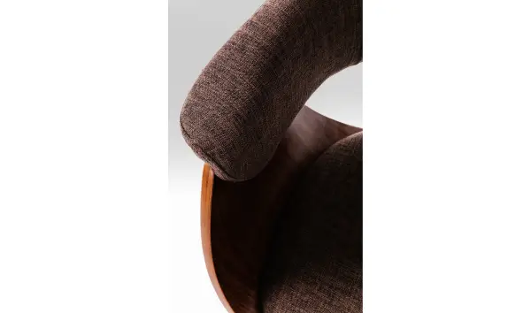 Silla marrón de madera con reposabrazos Monaco