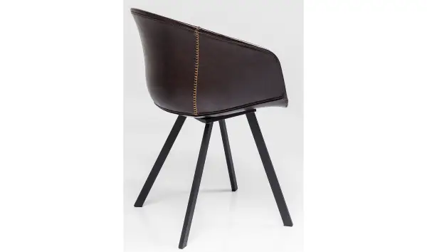 Silla reposabrazos Lounge marrón
