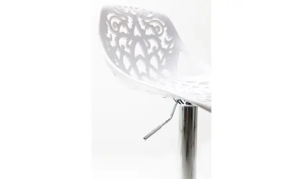 Taburete bar Ornament blanco