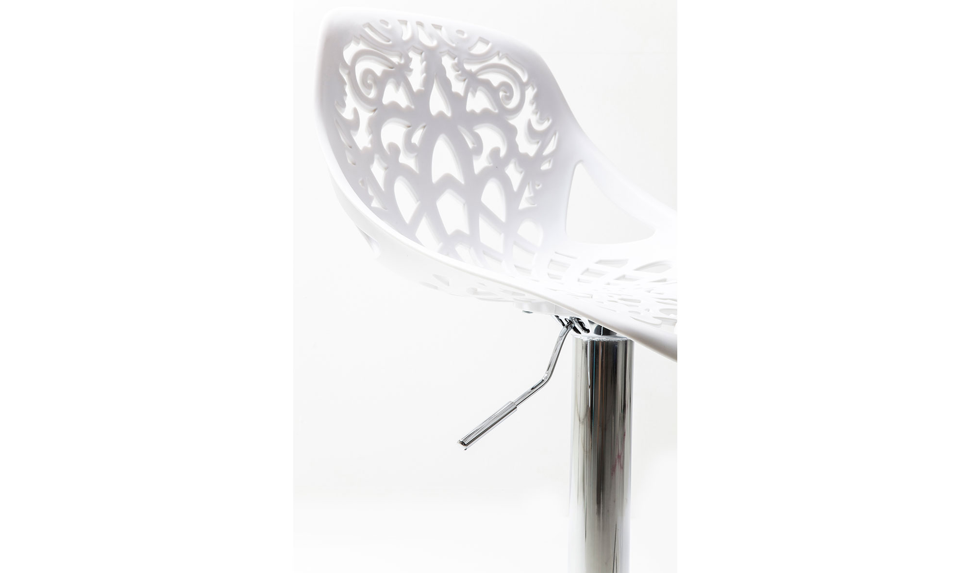 Taburete bar Ornament blanco