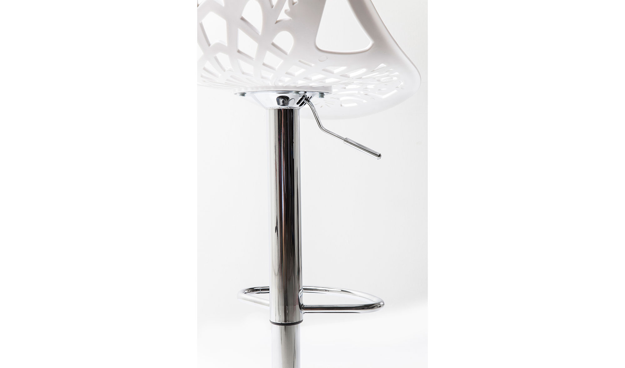 Taburete bar Ornament blanco