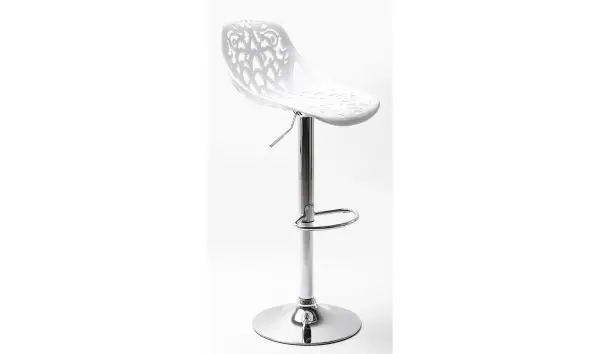 Taburete bar Ornament blanco