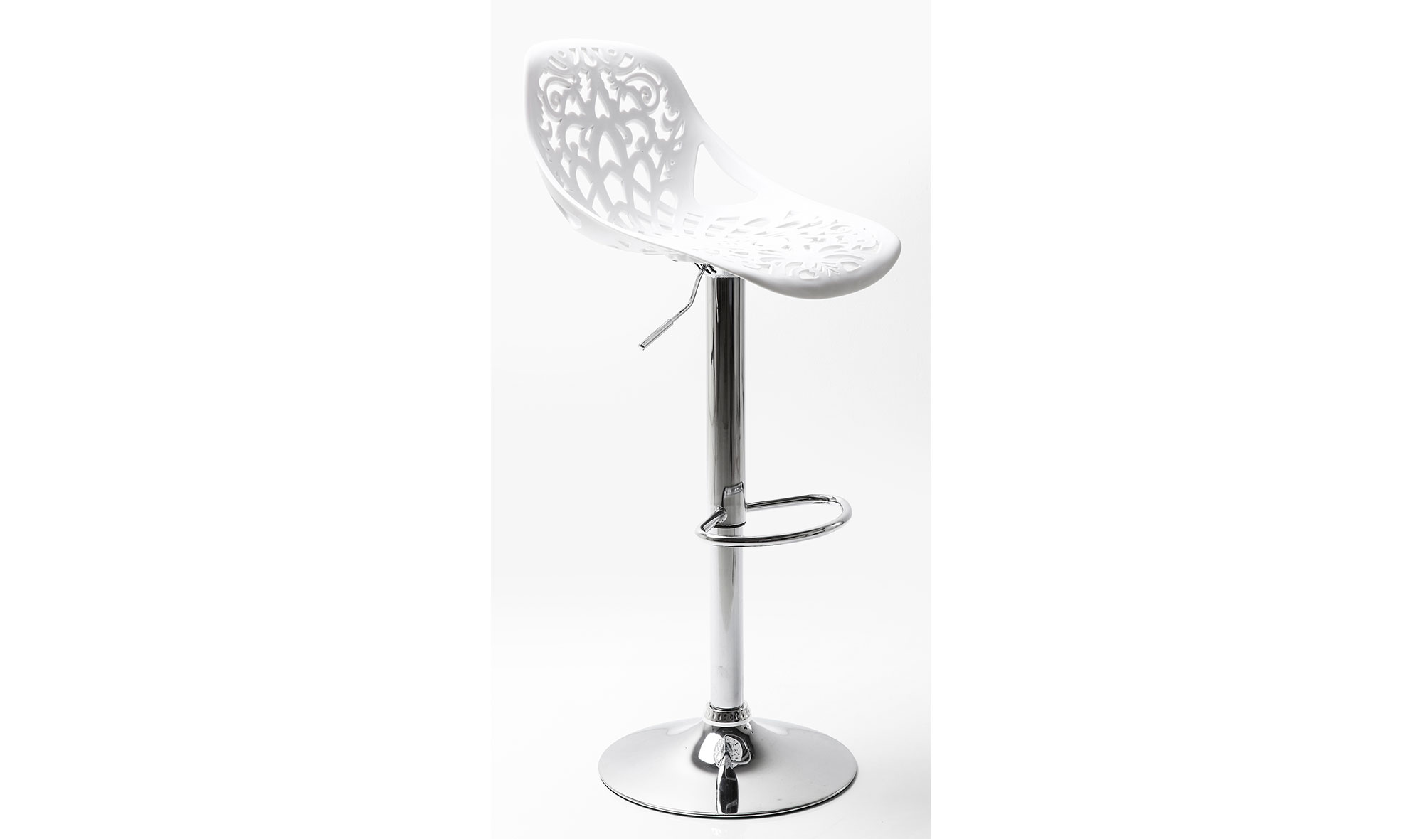 Taburete bar Ornament blanco
