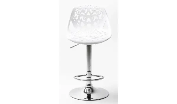Taburete bar Ornament blanco