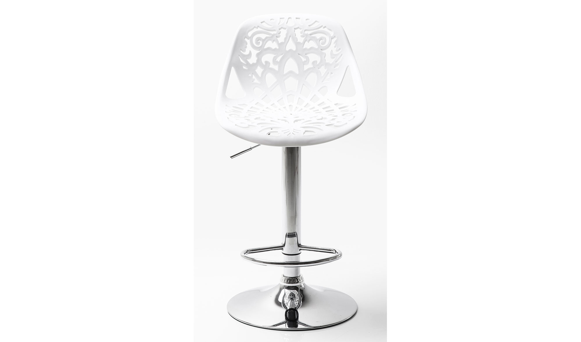 Taburete bar Ornament blanco