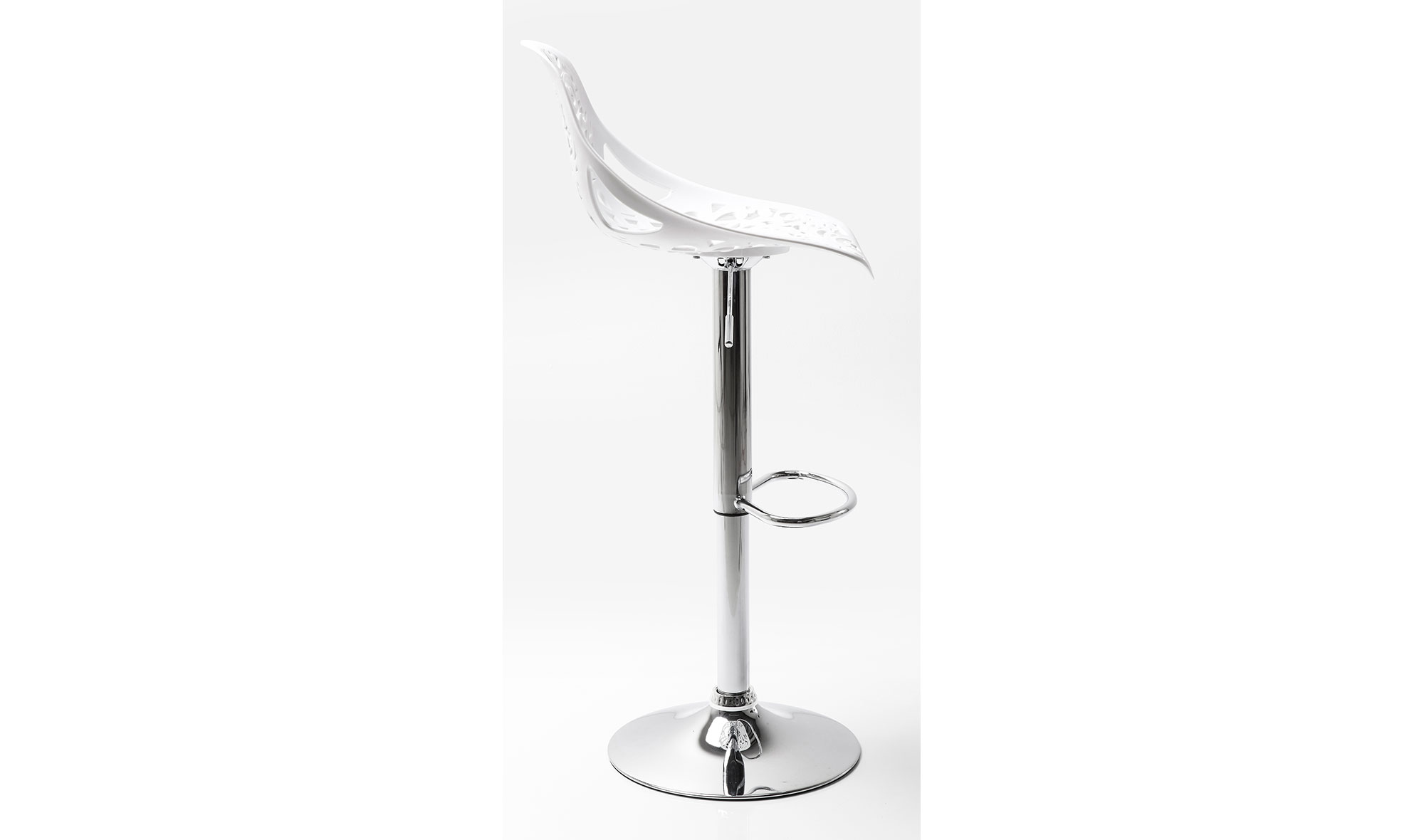 Taburete bar Ornament blanco