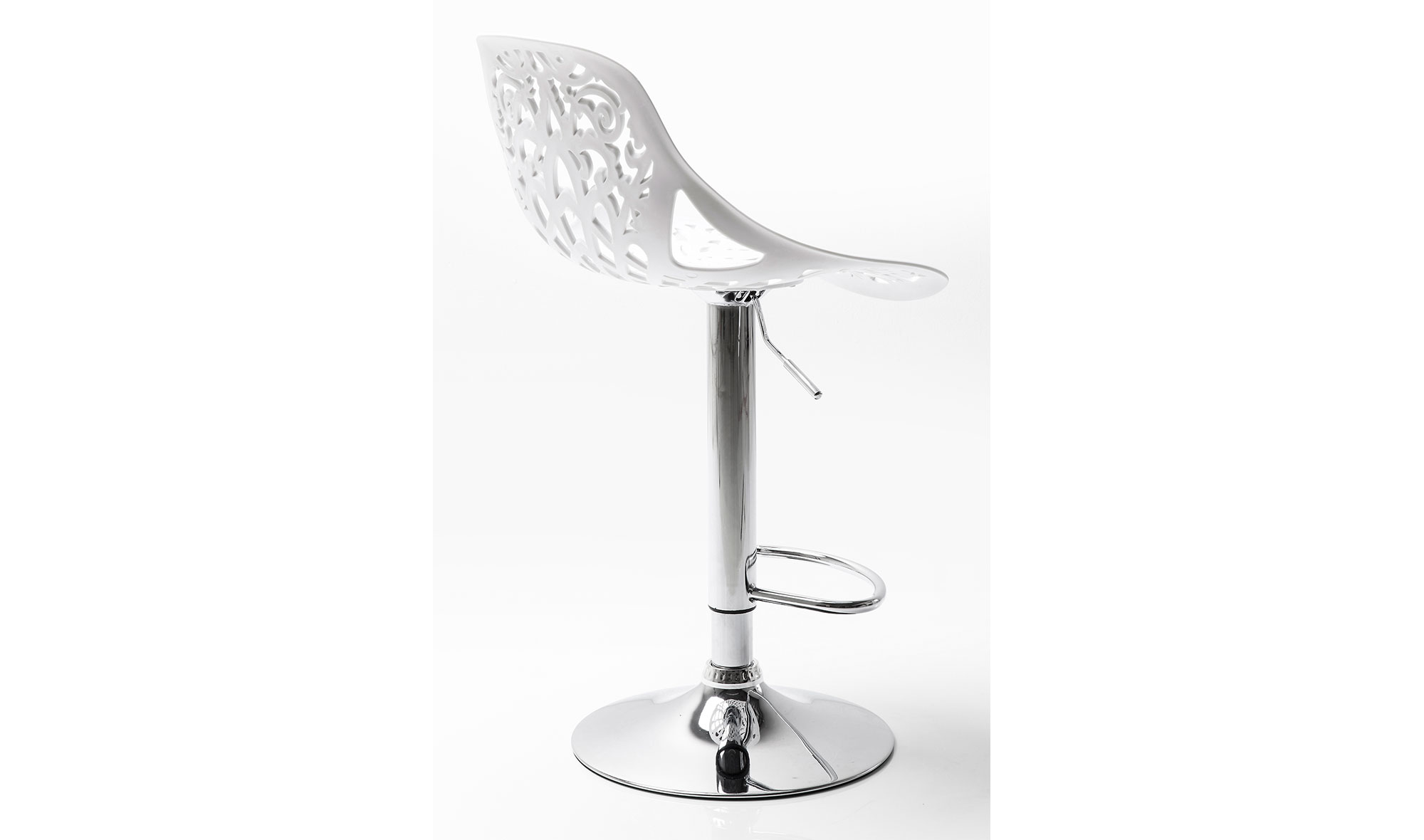 Taburete bar Ornament blanco