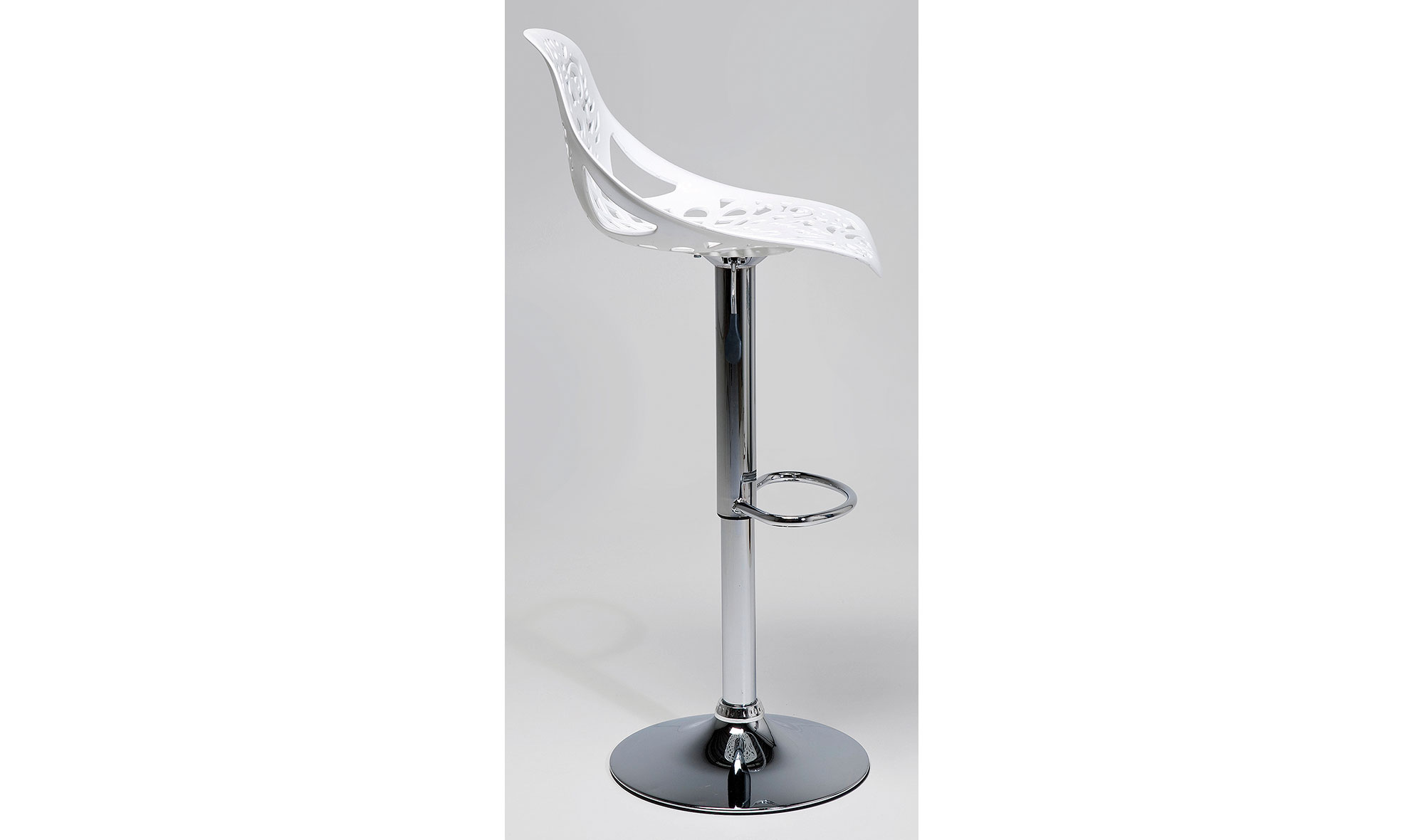 Taburete bar Ornament blanco