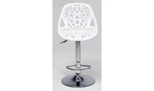 Taburete bar Ornament blanco