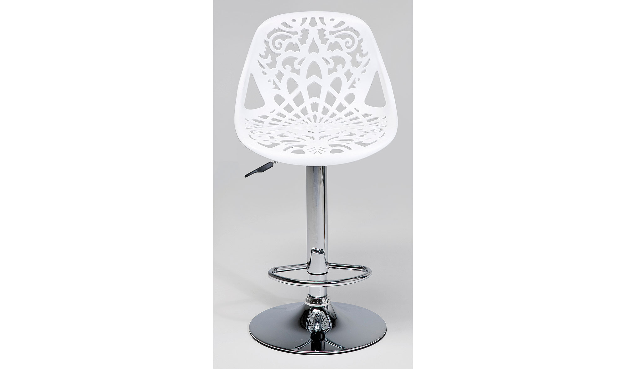 Taburete bar Ornament blanco