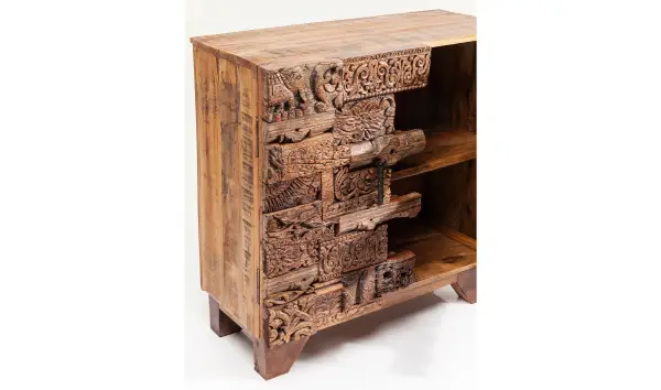 Cómoda Shanti Puzzle Surprise con 2 puertas Nature