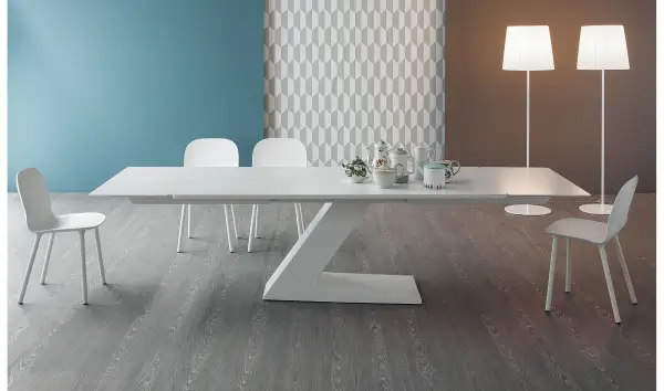 Mesa de comedor extensible cristal TL Bonaldo