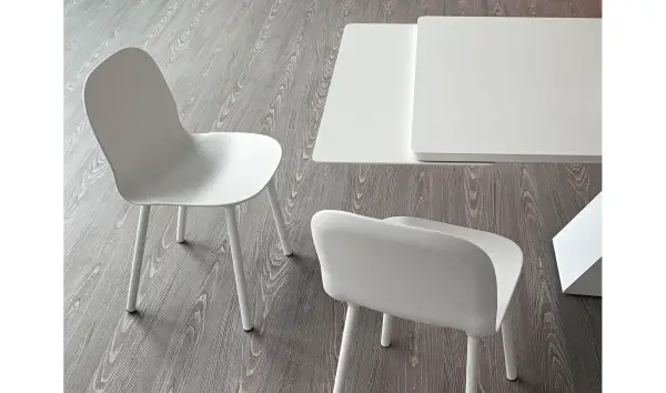 Mesa de comedor extensible cristal TL Bonaldo
