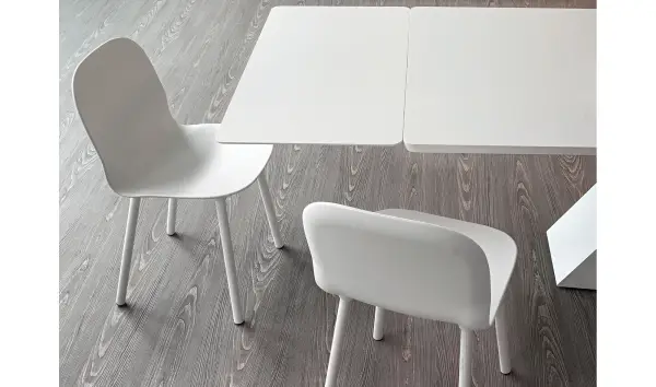 Mesa de comedor extensible cristal TL Bonaldo